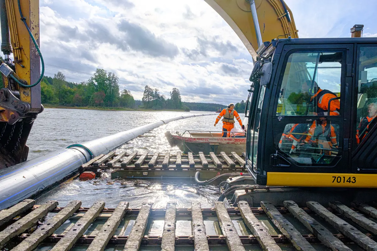 Grimsrud Entreprenør avd. Kystmiljø legger SESU
